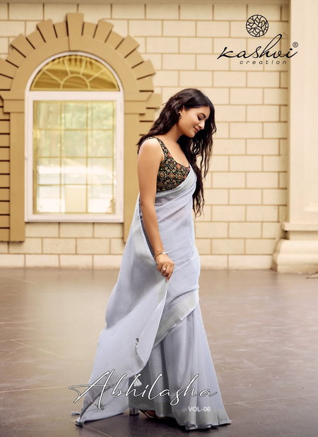 Abhilasha Vol 6 By Kashvi Linen Silk With Fancy Saree Wholesale Online